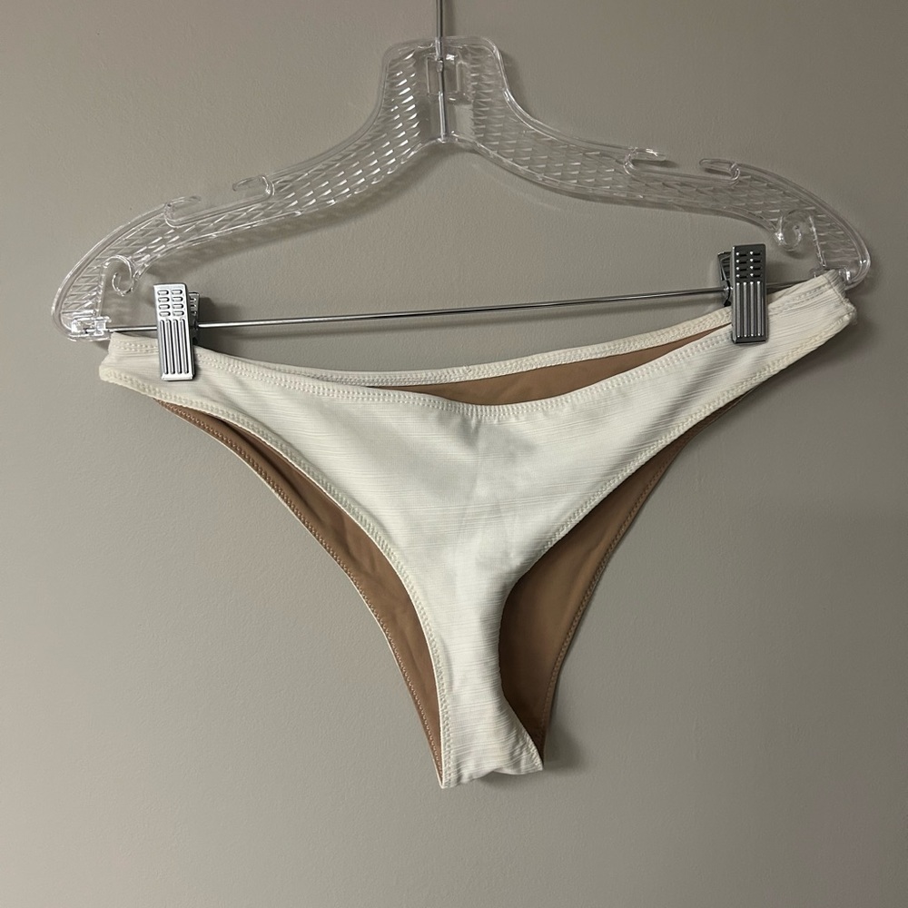 For Love & Lemons Cream Swim Bottoms‎